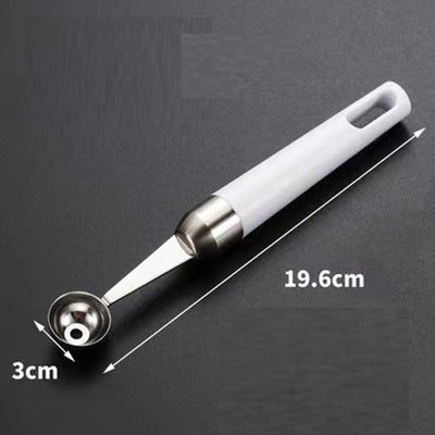 Stainless Steel Fruit Digger Cut Watermelon Ice Cream Dig Ball Spoon Fruit Divider Fruit Digger