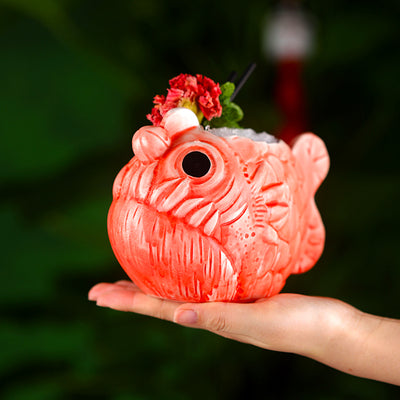 Piranha Rough Pottery Cup Creative Personality Ceramic Cup Bar Cocktail Cup Cute Lantern Fish Wine Cup