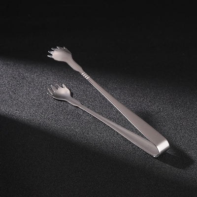 Stainless Steel Claw Ice Clip Palm Ice Clip Round Ice Hockey Clip Ice Cube Clip
