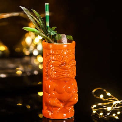 Maikai Statue TIKI Cocktail Glass Hawaiian Cocktail Glass Bartender Wine Glass Ceramic Cup TIKI Cup