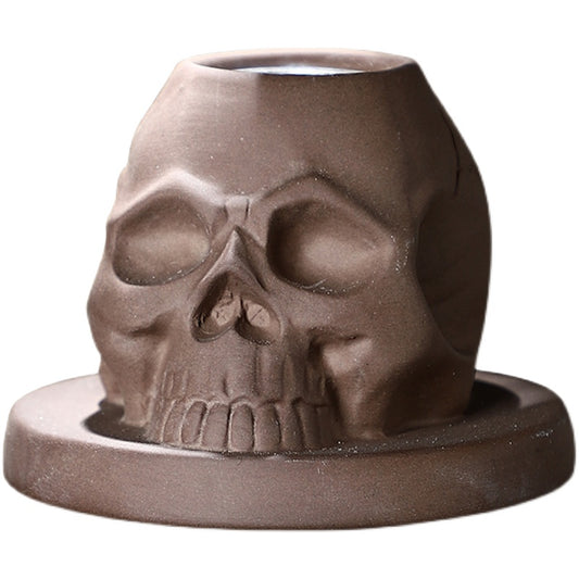 Skull Smoked Cover Scented Cover Cocktail Cover Whiskey Molecular Appliance Creative Ceramic Bar Smoked Cover