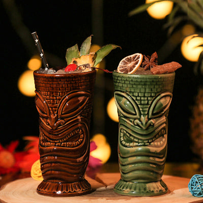 TIKI Hawaiian Cocktail Cup Ceramic Cup Creative Personality Pirate Raider TIKI Cup Bar Special Cup