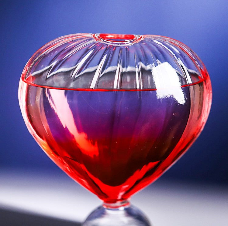 Crystal Cocktail Cups Heart Shaped Glass Shrimp Cocktail Goblet Glass Wine Goblet Wine Flutes Drinking Cup For Bar Wedding