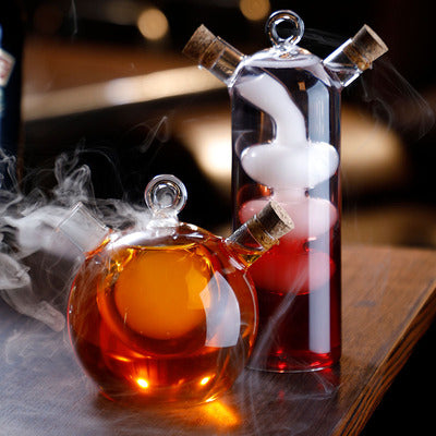 Creative Personality Crystal Wine Glass,Unique Double Cocktail Glass