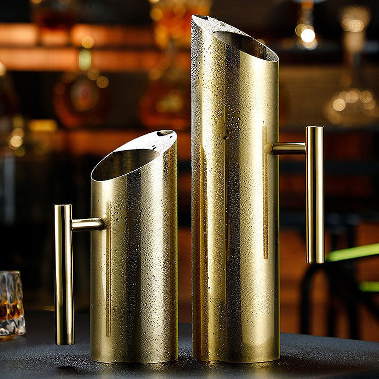 Stainless Steel Water Pitcher  Jug with Ice Guard Cold Drinking