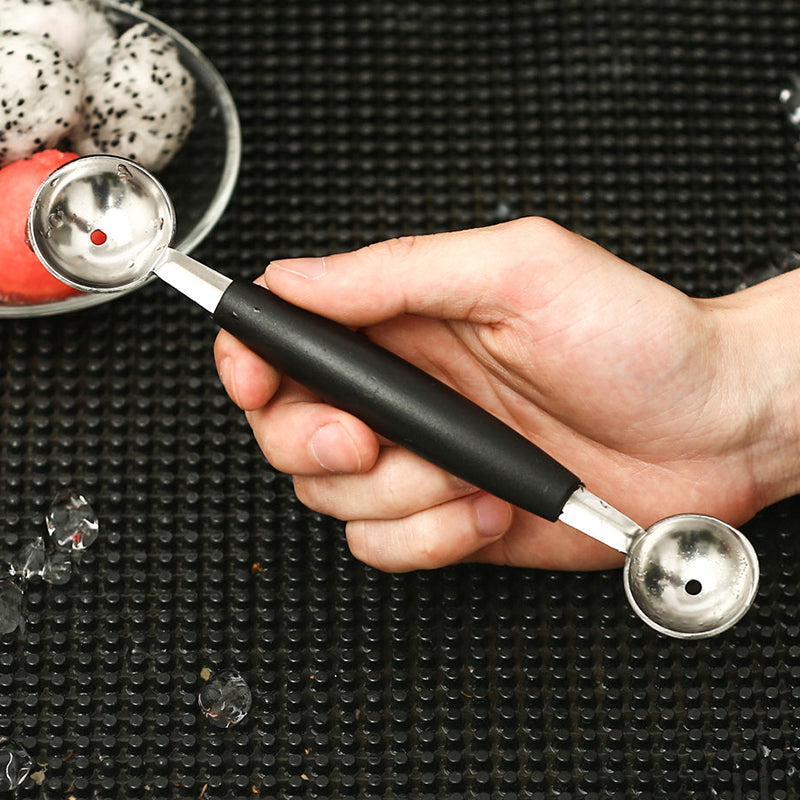 Stainless Steel Fruit Digger Watermelon Digging Cone Spoon Double Head Bar Pulp Ball Digging Spoon Fruit Platter Tool