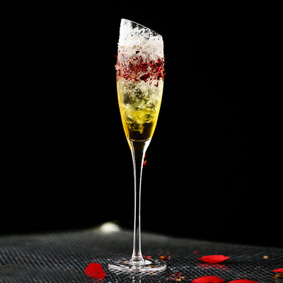 Fashion Champagne Glasses Clear Crystal Tasting Glasses for Wedding Party