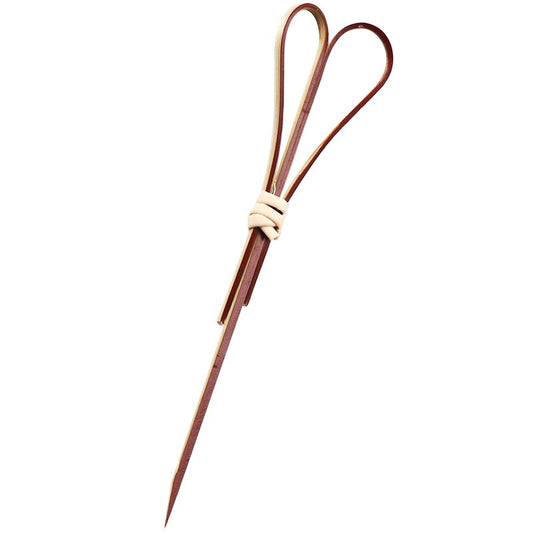 Natural Pure Bamboo Wood Creative Heart-Shaped Cocktail Decoration Stick Bent Martini Olive Fruit Bamboo Stick