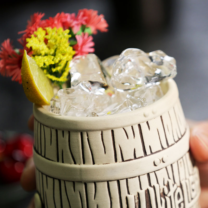 Lightning Barrel TIKI Mug Hawaiian Cocktail Mug TIKI Cocktail Mug TIKI Ceramic Mug