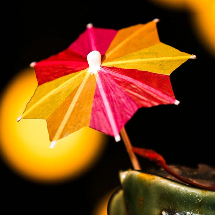 Small Umbrella Sign Flower Paper Umbrella Sign Cocktail Sign Fruit Umbrella Sign Cake Creative Decoration Sign