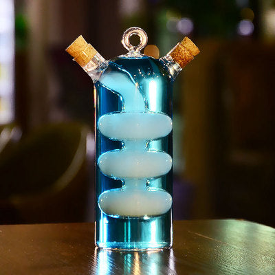Unique Double Cocktail Glass with Lid,Creative Cocktail Glass