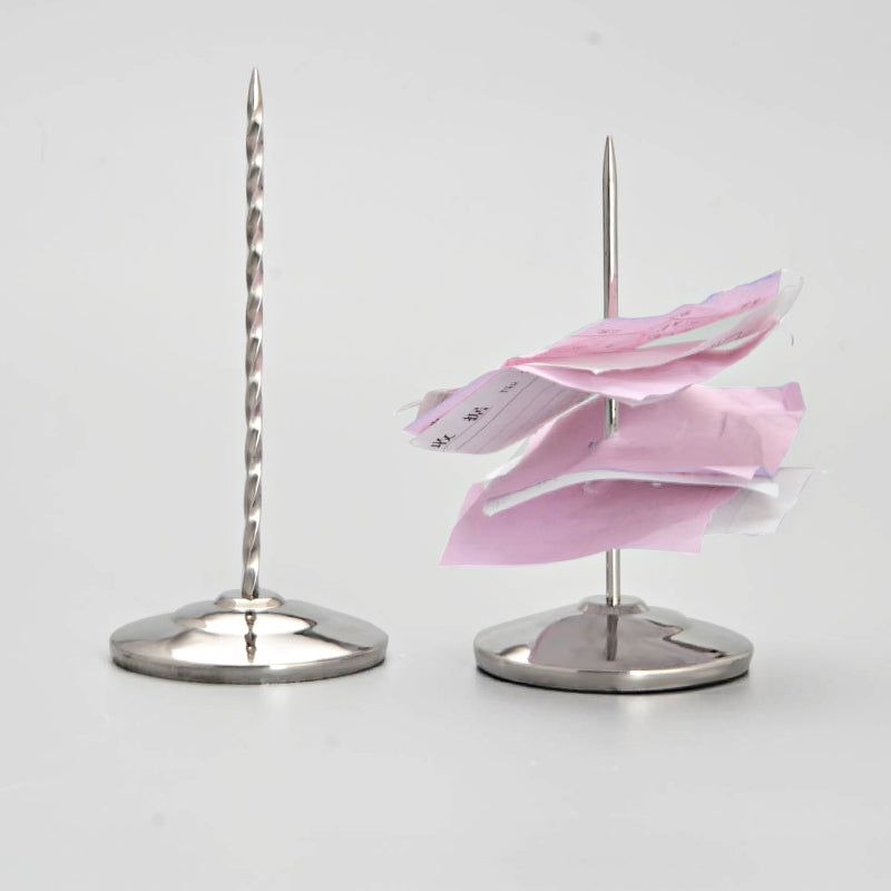 Stainless Steel Metal Menu Summons Fork Inserter Restaurant Bar Utensils