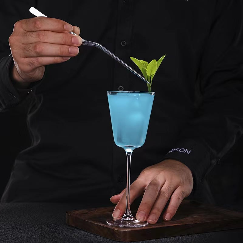 175ML Crystal Clear Goblet Glass Martini Wine Glass Cup for Margarita,Martini,Whiskey