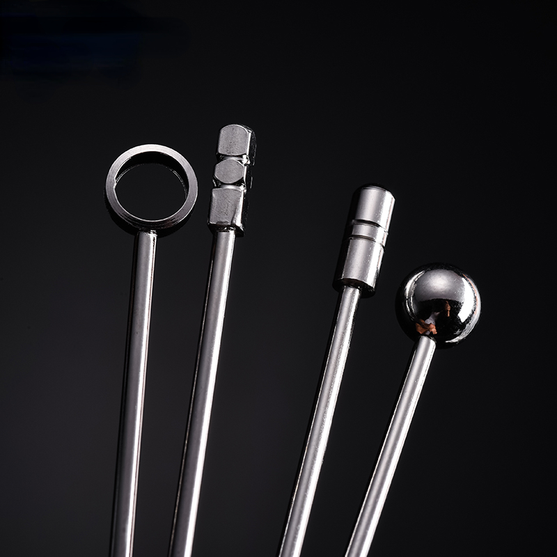 Creative Stainless Steel Cocktail Needle Fruit Stick Olive Bartender Bar Wine Needle Decoration