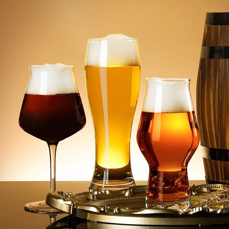 Imported Tempered Glass Beer Mug Craft Beer Mug Beer Mug High-Grade Large-Capacity Hero Mug
