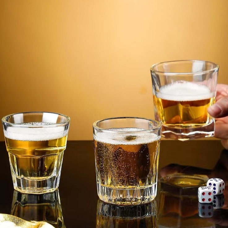 140ML-Thickened Tempered Glass Home Beer Glass Foreign Wine Glass Whiskey Glass Bar Ktv Wine Glass