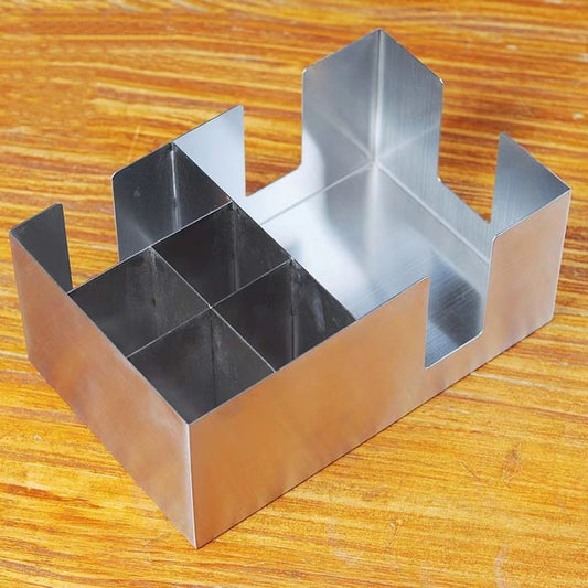 Bar Commercial Stainless Steel Tissue Box Straw Box Stirring Rod Box Multi-Functional Storage Box Bartending Decoration Box
