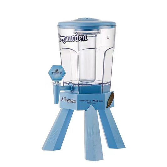 High Quality Plastic Drinks Dispensers with Ice Tube for Bar
