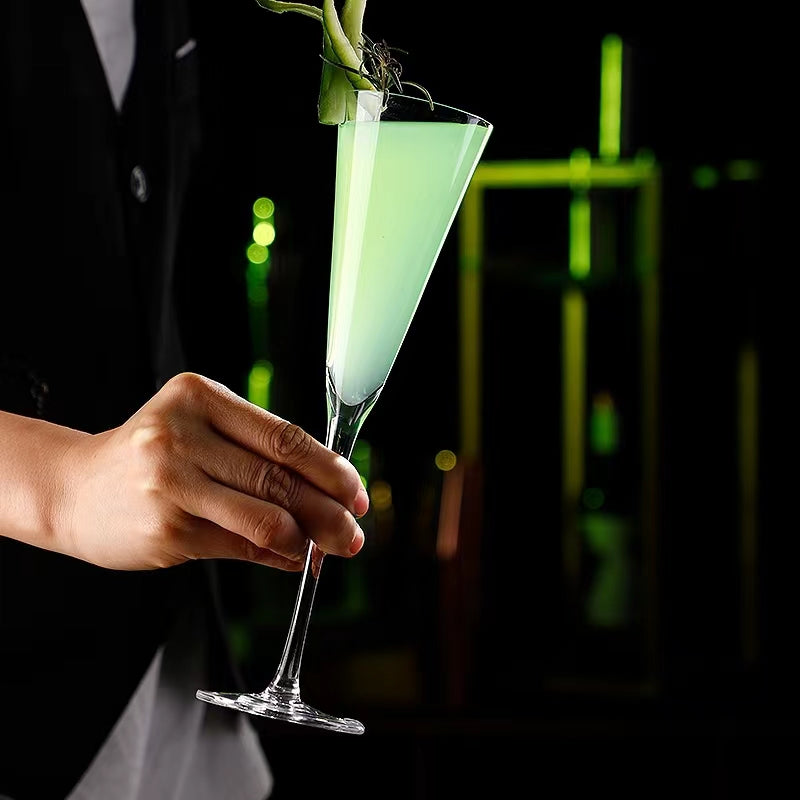 200ML Goblet Champagne Glass,Creative Cocktail Glasses,Premium Goblet Glassware