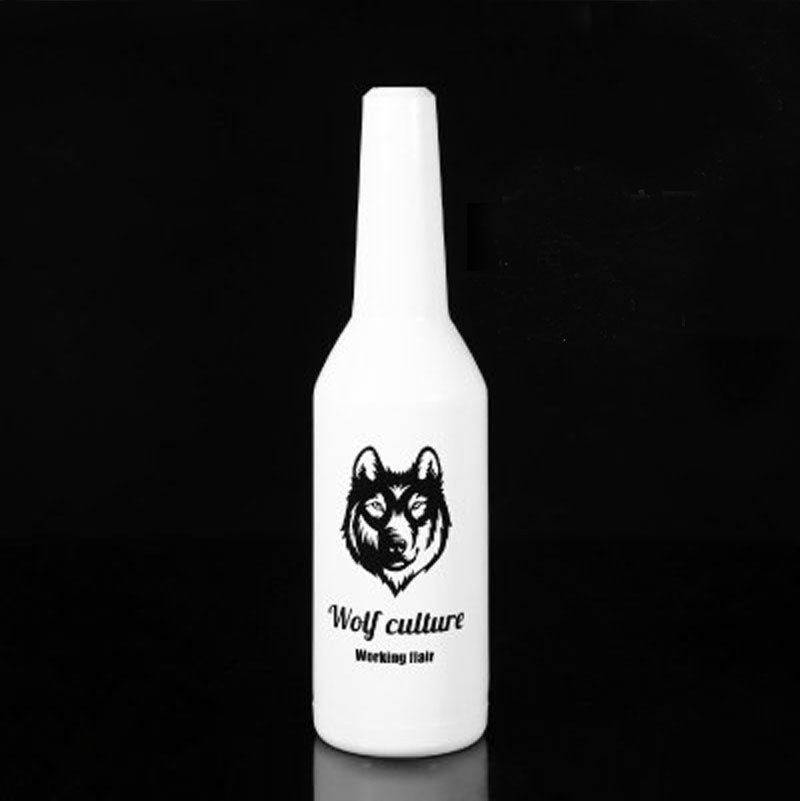 White Color Fancy Mixing Practice Bottle, Bartender Plastic Mixing Bar Bottle