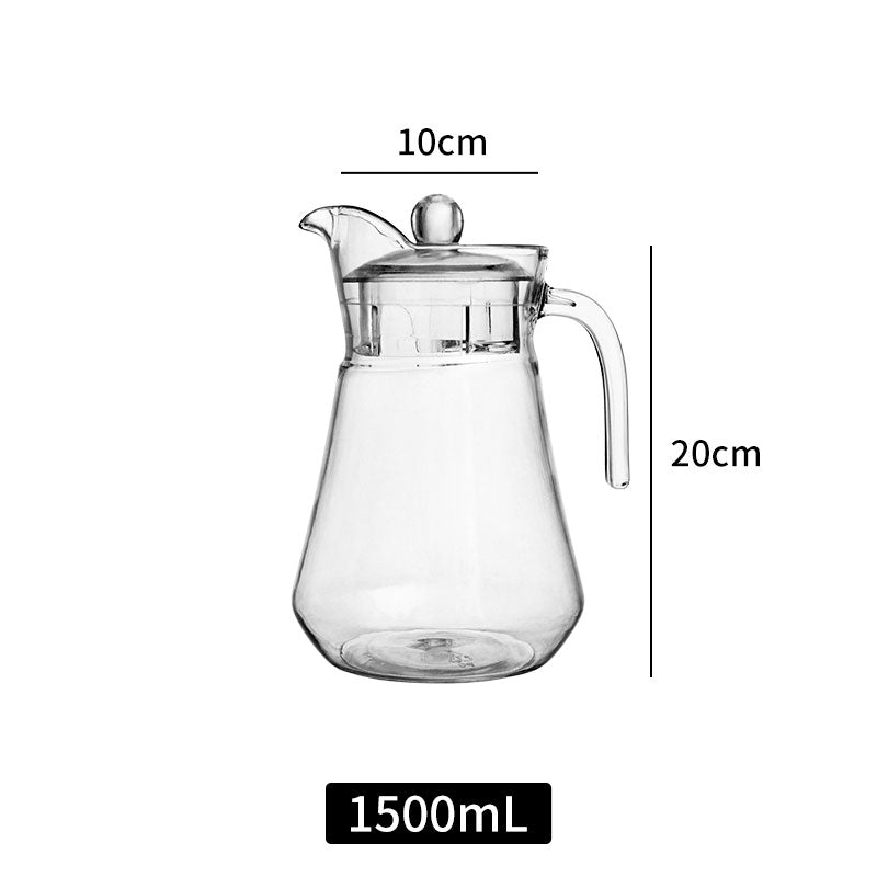 Large Capacity Thermostable Clear Water Plastic Pitcher,Fruit Juice Jug