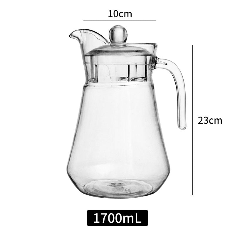 Large Capacity Thermostable Clear Water Plastic Pitcher,Fruit Juice Jug