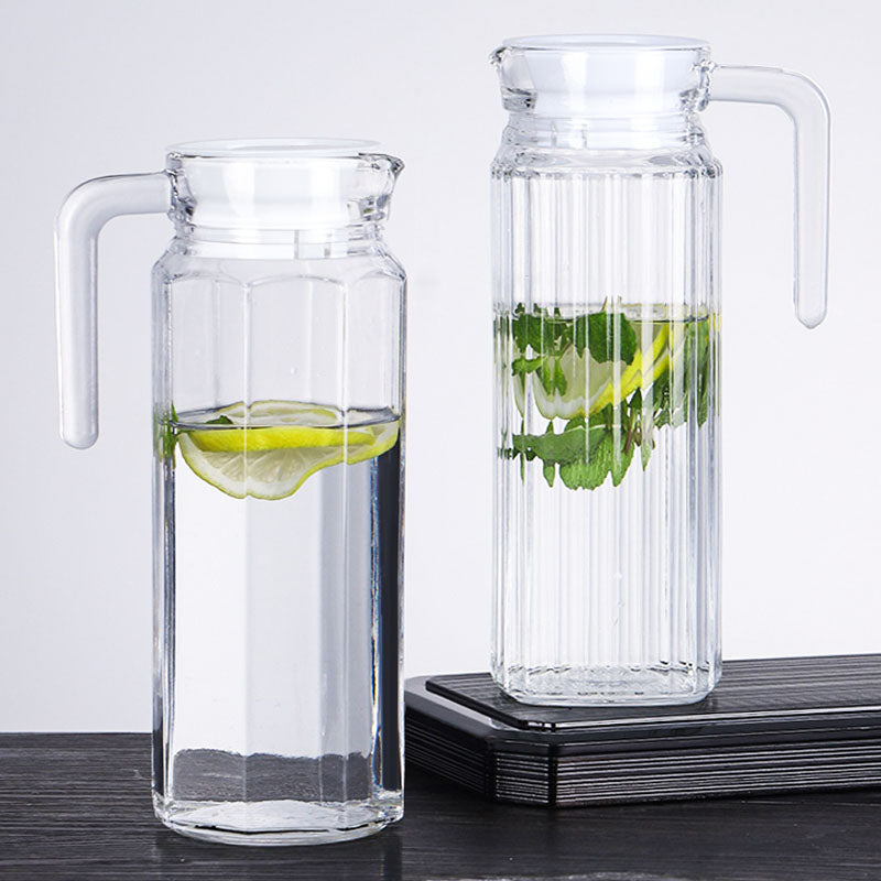 Thickening Juice Cold Water Glass Jar,Water Pitcher with Handle