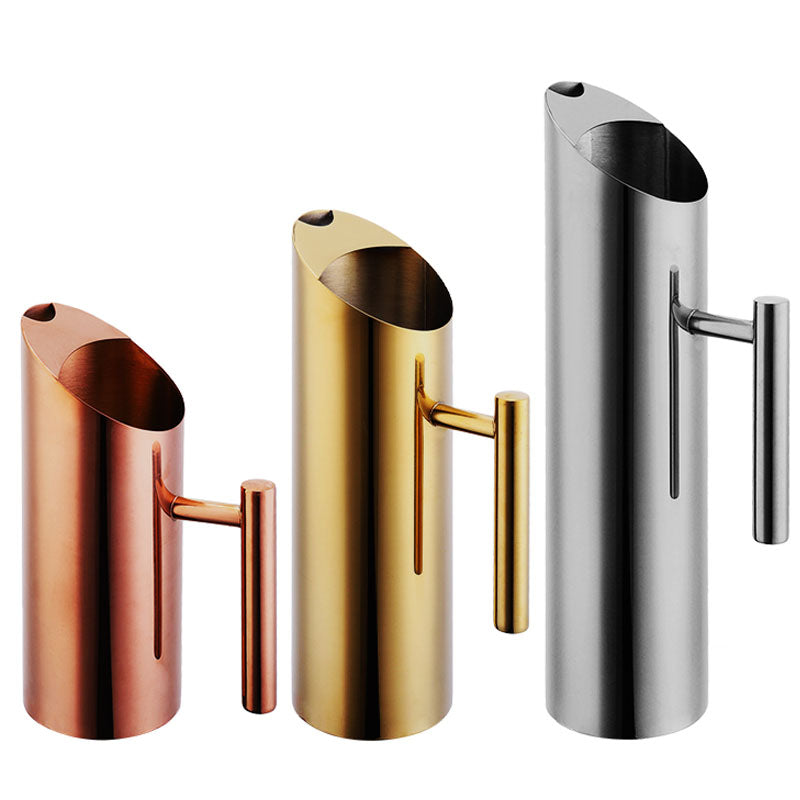 Stainless Steel Water Pitcher  Jug with Ice Guard Cold Drinking